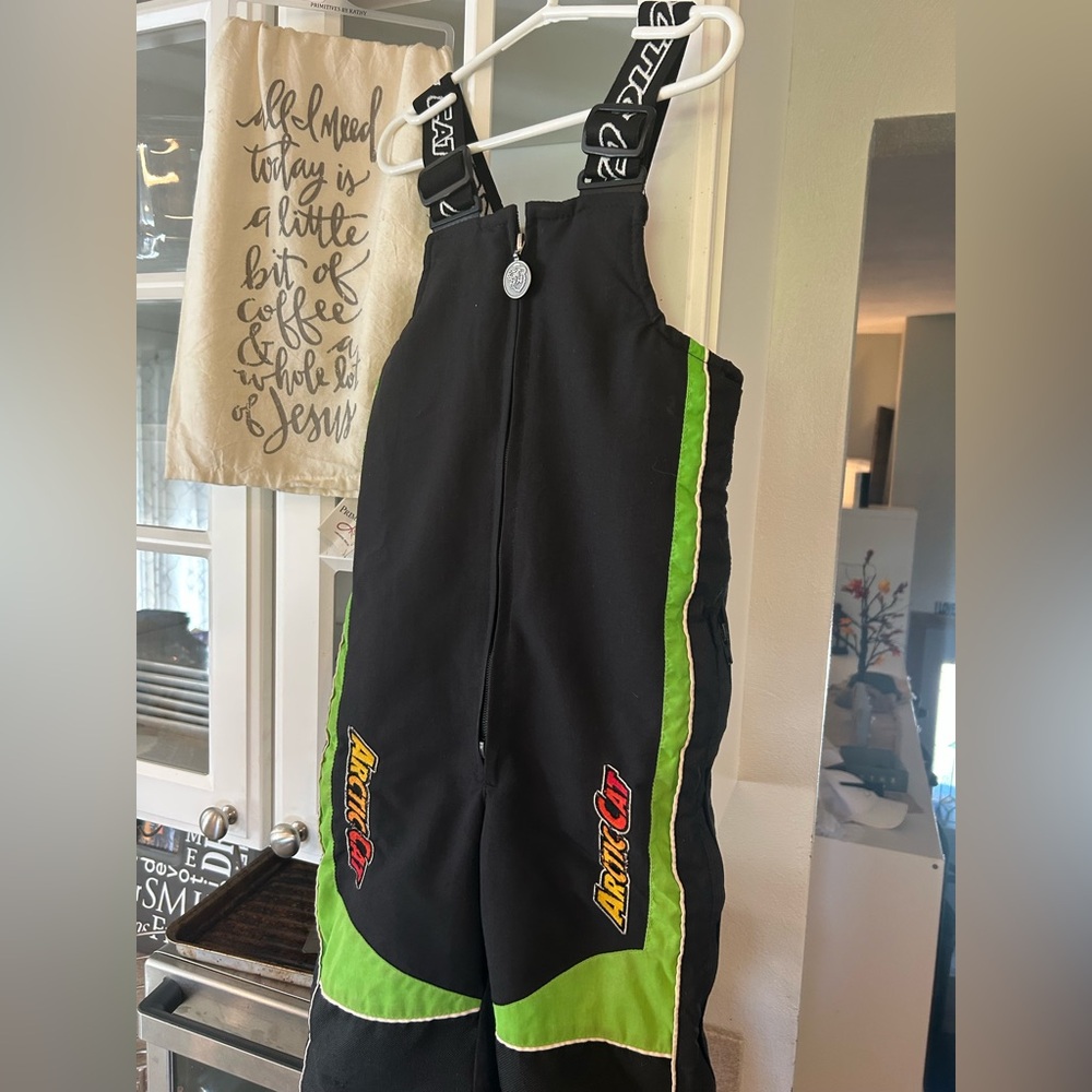 Vintage Arctic Cat Thinsulate Bibs, jacket, and liner jacket. Great shape 5T